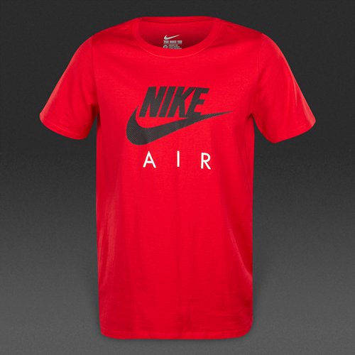 Nike Sportswear Cotton Crew Air Tee University Red for Boys